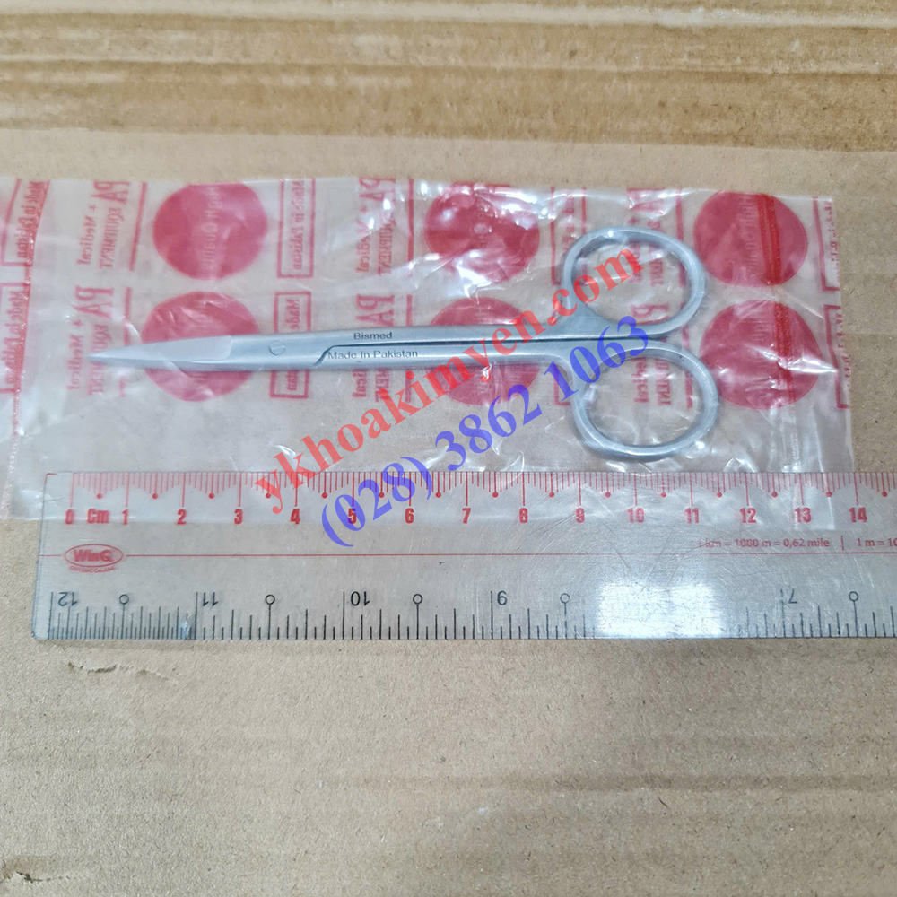 Kéo cắt chỉ 11.5cm thẳng 2 đầu nhọn (Bismed) Kéo cắt chỉ 11.5cm thẳng 2 đầu nhọn (Bismed)