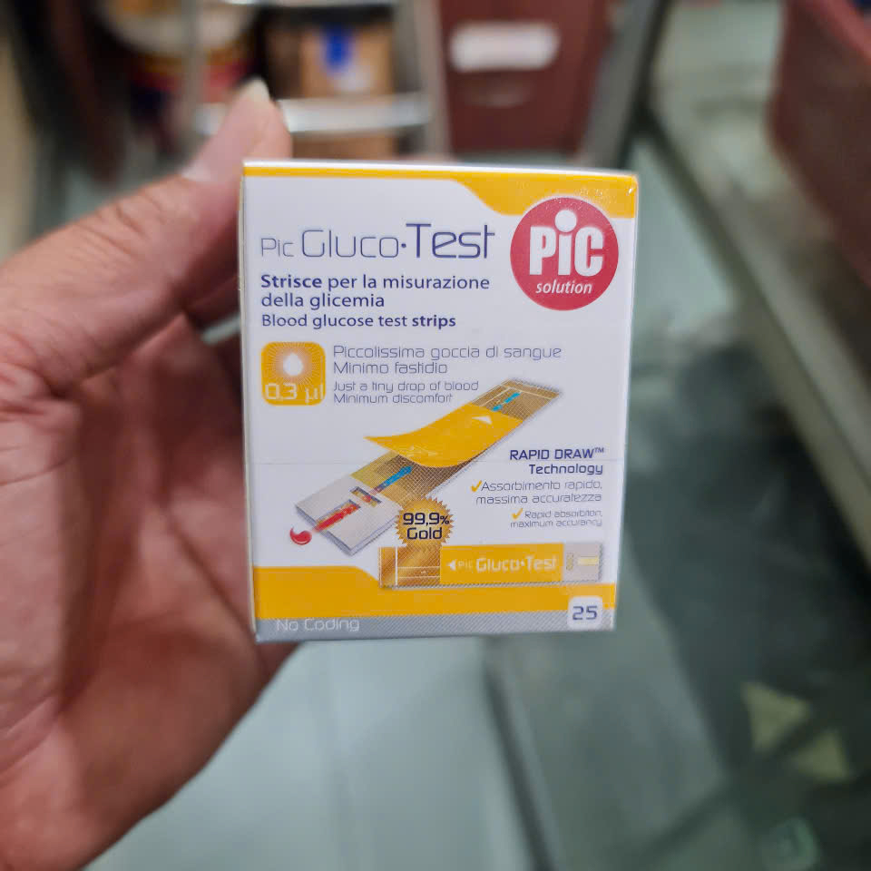 Que thử đường huyết Pic Gluco Test 25 que