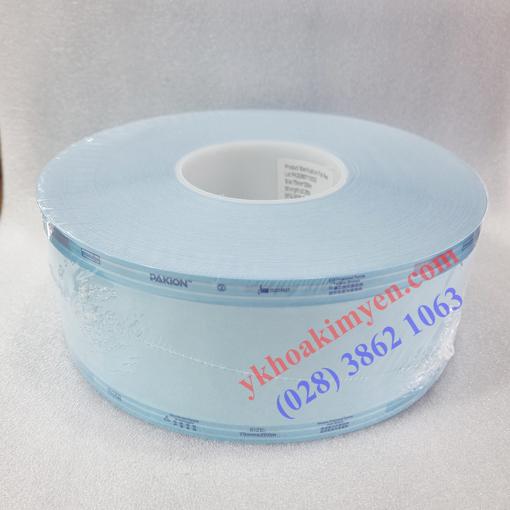 Túi ép dẹp 75mm x 200m (Pakion-TQ) Túi ép dẹp 75mm x 200m (Pakion-TQ)