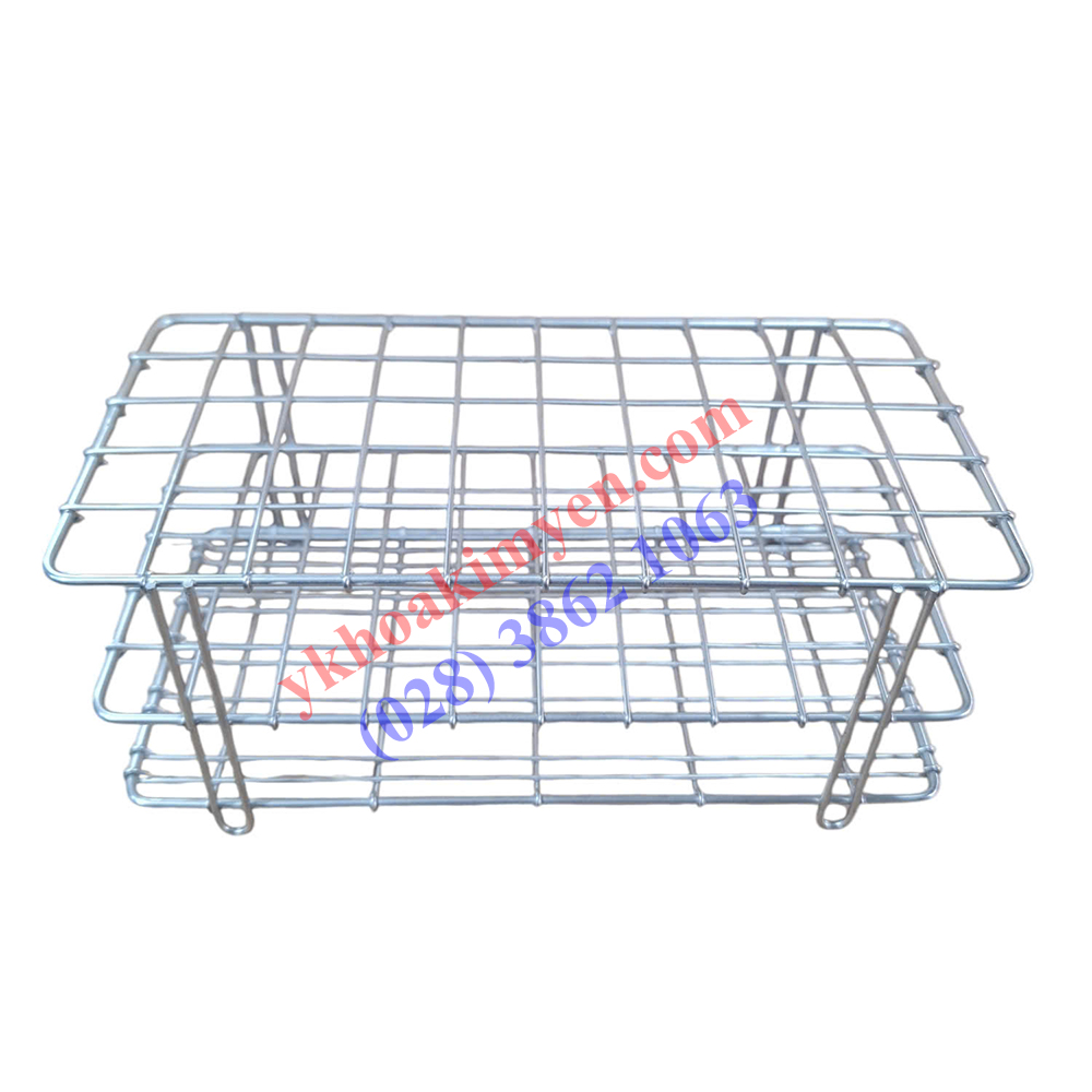 Giá ống nghiệm inox 50 ô (18/20mm) Giá ống nghiệm inox 50 ô (18/20mm)