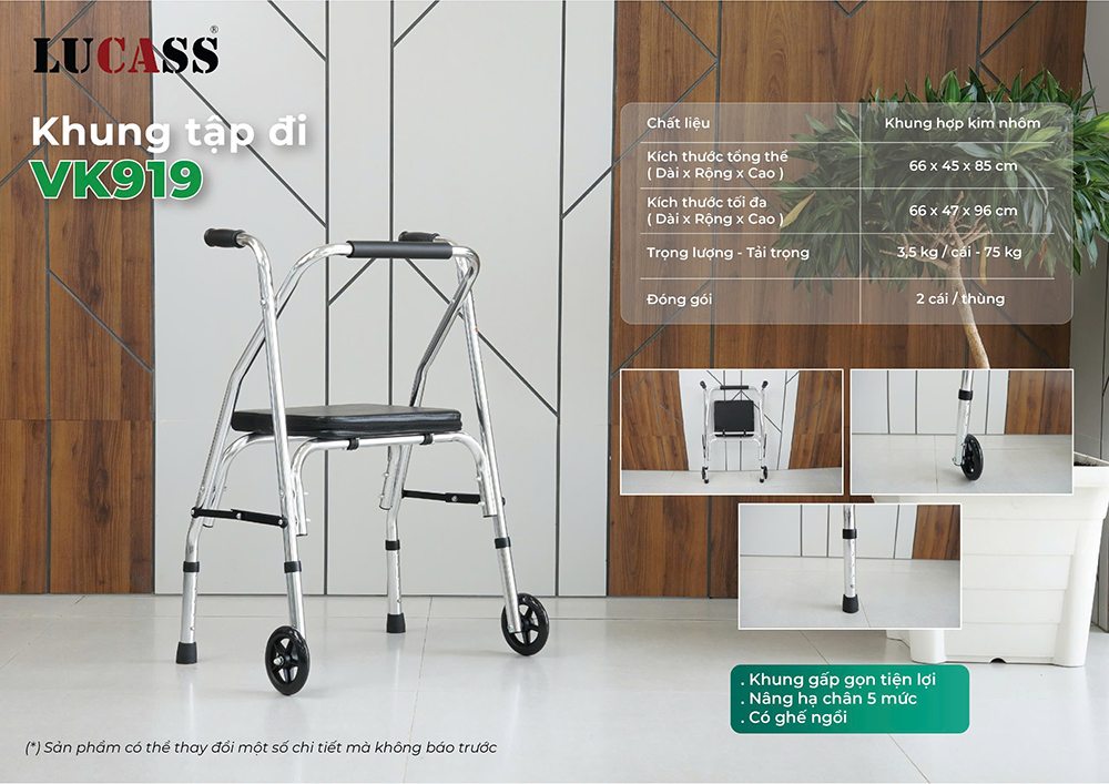 Khung tập đi có ghế ngồi Lucass VK919 (W-99 cũ) Khung tập đi có ghế ngồi Lucass VK919 (W-99 cũ)
