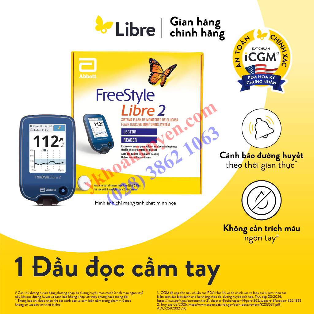Đầu đọc cầm tay FreeStyle Libre 2 Đầu đọc cầm tay FreeStyle Libre 2