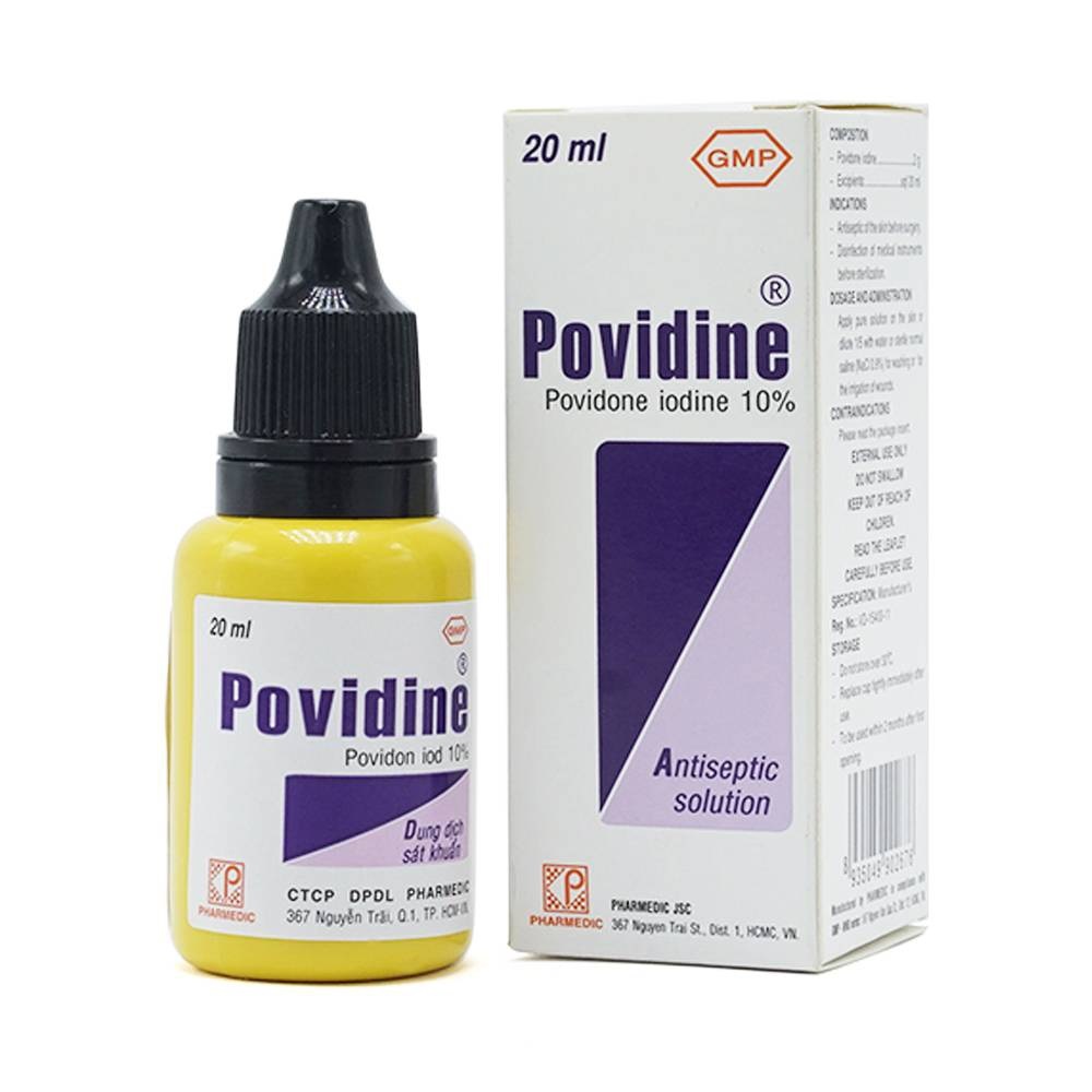 Dung dịch sát khuẩn Povidine 20 ml