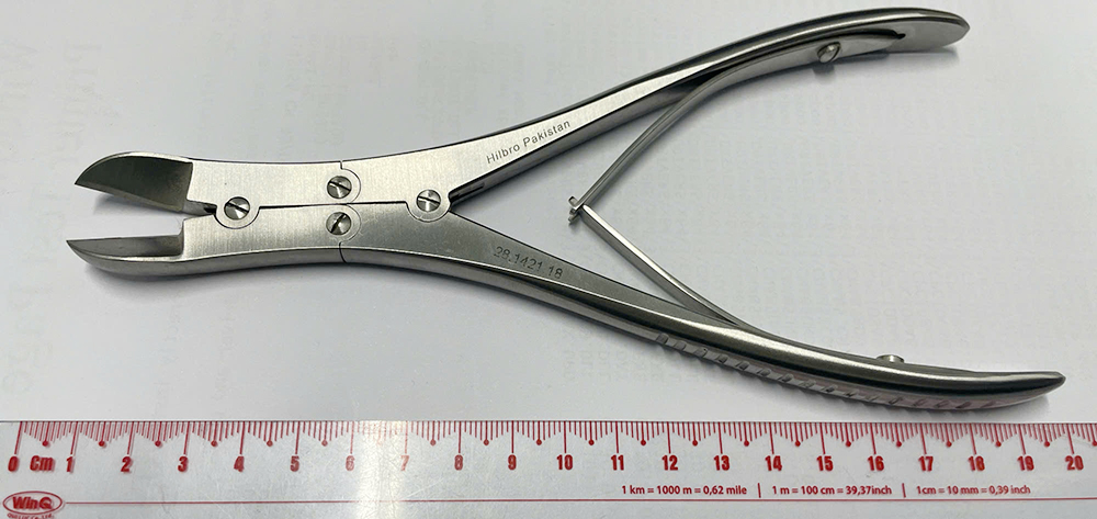 Kìm cắt xương phẫu thuật Ruskin-Liston cong 18.5cm Hilbro 28.1421.18 Kìm cắt xương phẫu thuật Ruskin-Liston cong 18.5cm Hilbro 28.1421.18