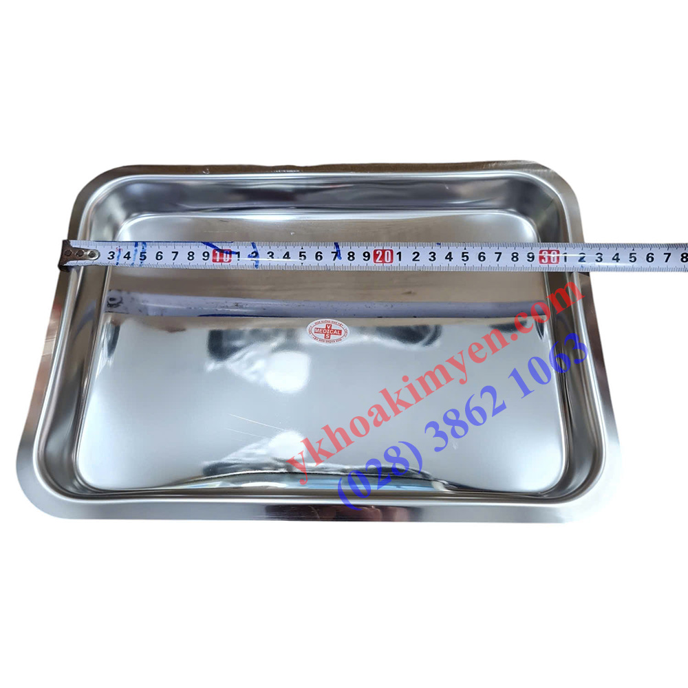 Khay đựng dụng cụ inox 22x32x4cm (VSI) Khay đựng dụng cụ inox 22x32x4cm (VSI)