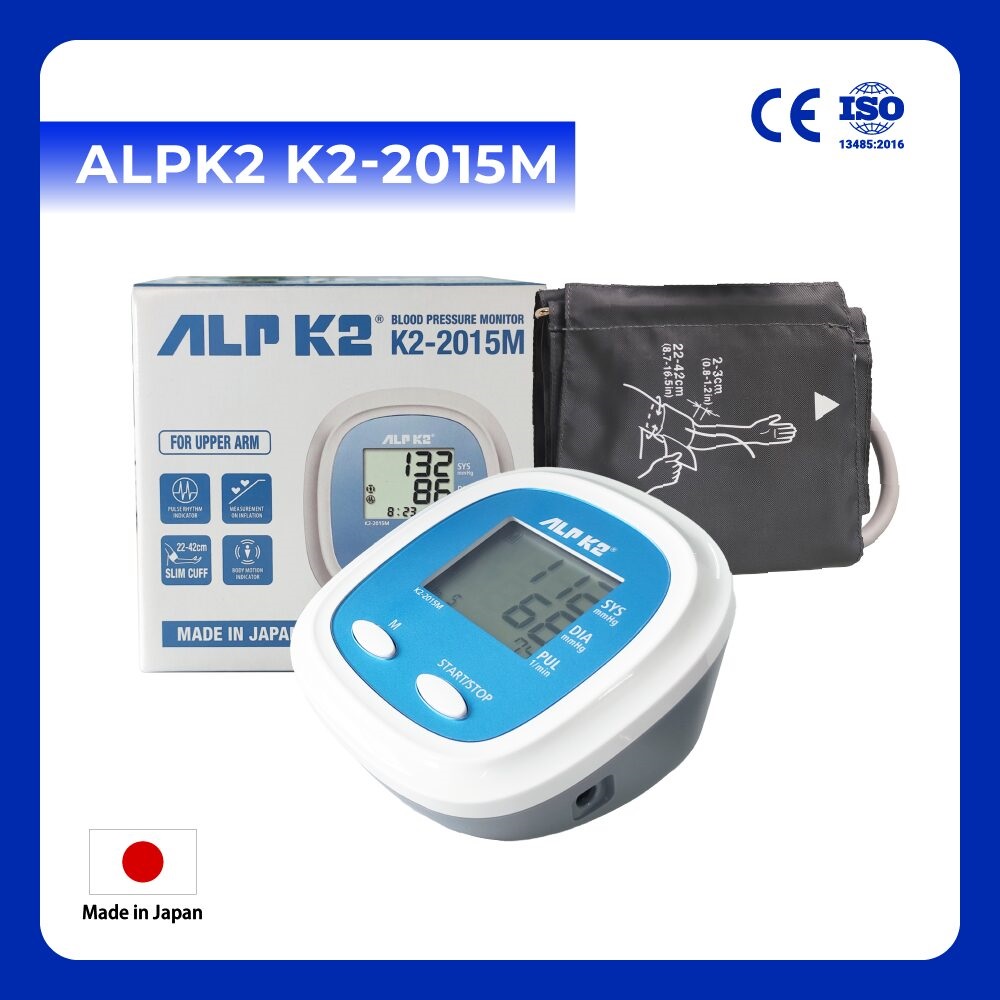 Máy đo huyết áp điện tử bắp tay ALPK2 K2-2015M Máy đo huyết áp điện tử bắp tay ALPK2 K2-2015M