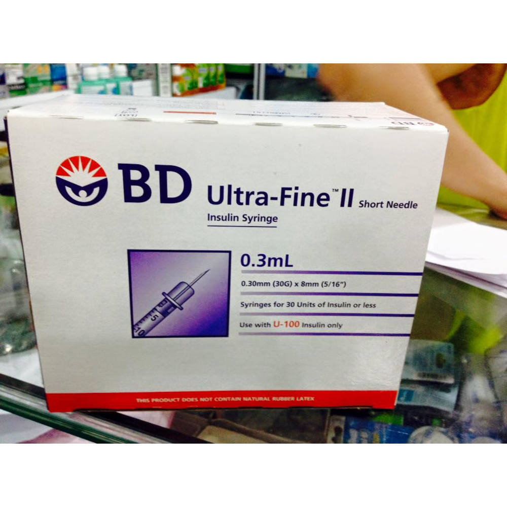 Bơm tiêm insulin BD Ultra-fine II 30Gx8 (0.3ml)