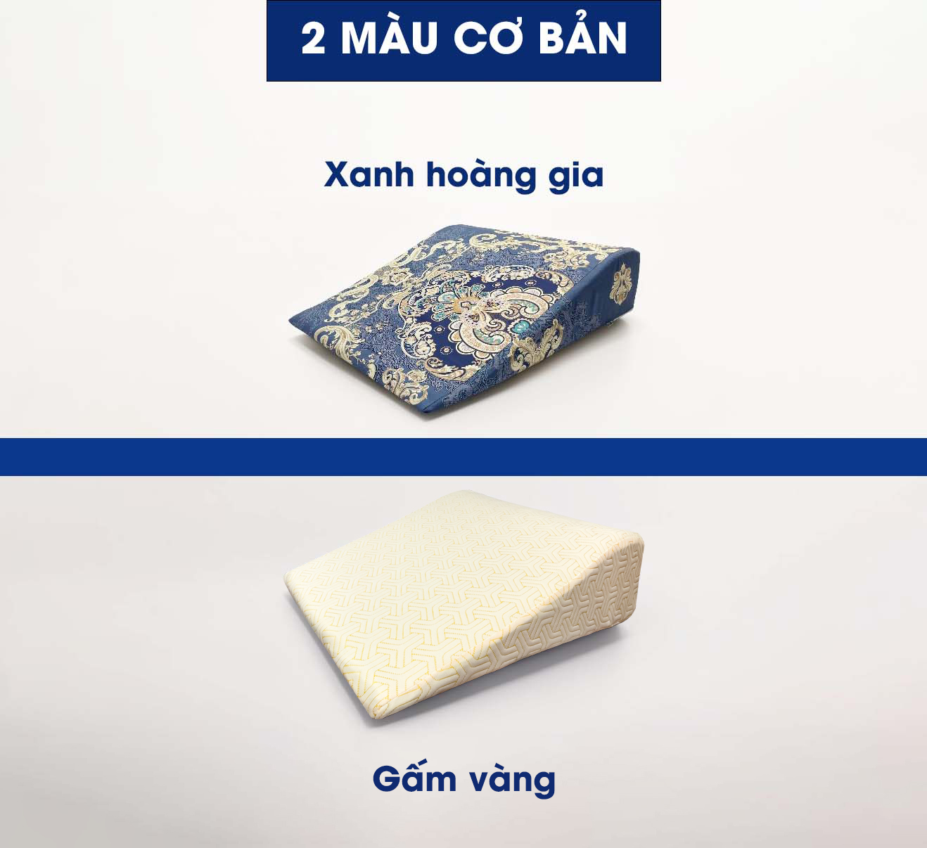 Gối chống trào ngược dạ dày 60x60x16cm (Bo tròn)