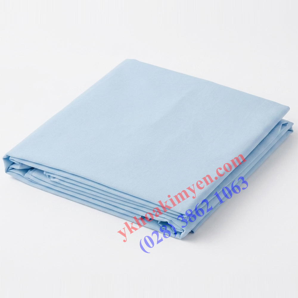 Drap trải giường y tế xanh dương 260x150cm Drap trải giường y tế xanh dương 260x150cm