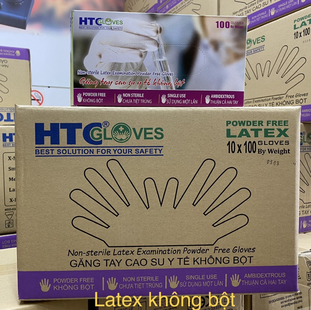 Găng Tay Y Tế HTC Gloves Latex Không Bột