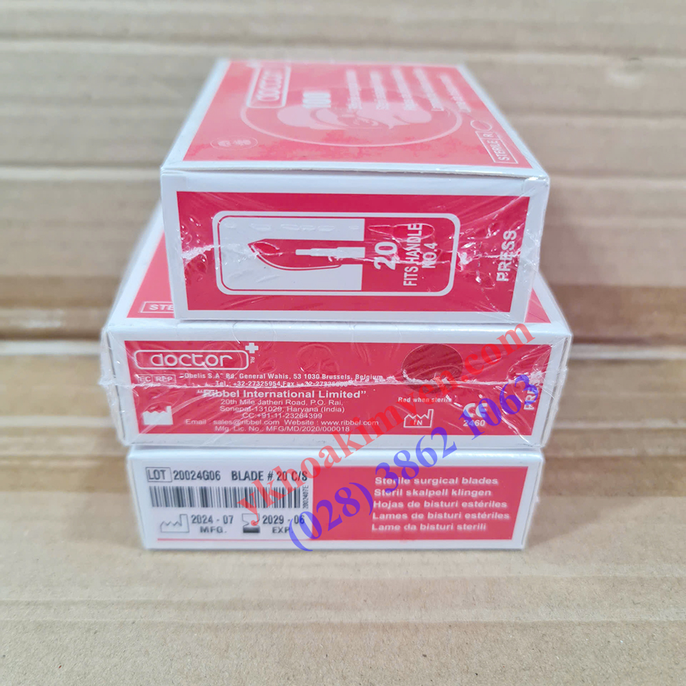 Lưỡi dao mổ DOCTOR số 20 (Ấn) Lưỡi dao mổ DOCTOR số 20 (Ấn)