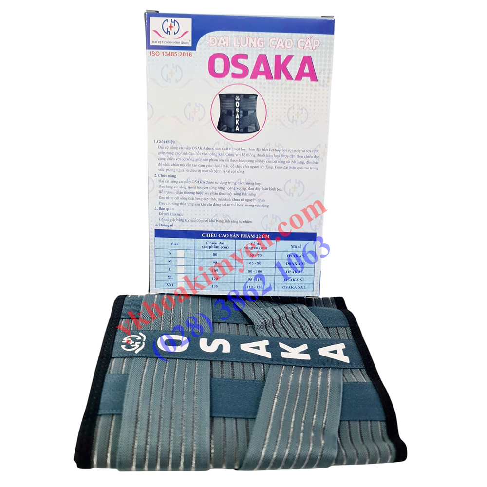 Đai cột sống cao cấp OSAKA size M (65-80cm) Đai cột sống cao cấp OSAKA size M (65-80cm)
