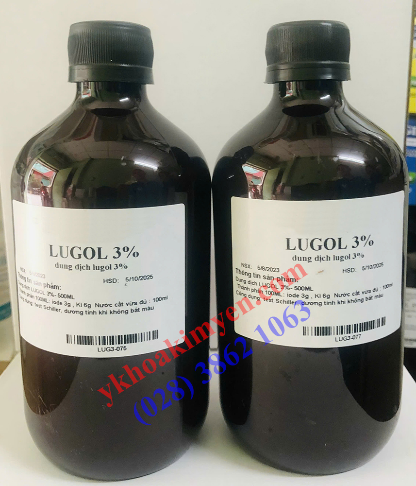 Dung dịch Lugol 1% 500ml (KV) Dung dịch Lugol 1% 500ml (KV)